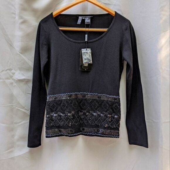 Michelle Nicole gorgeous beaded sweater size med - Picture 1 of 9